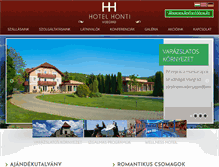 Tablet Screenshot of hotelhonti.hu